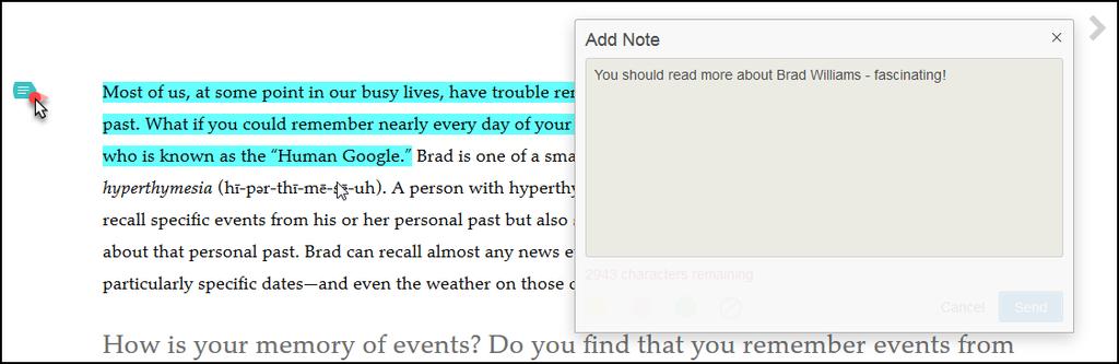 Select the text you want to highlight with your cursor (or finger for touch-screen devices) and choose your highlight color of