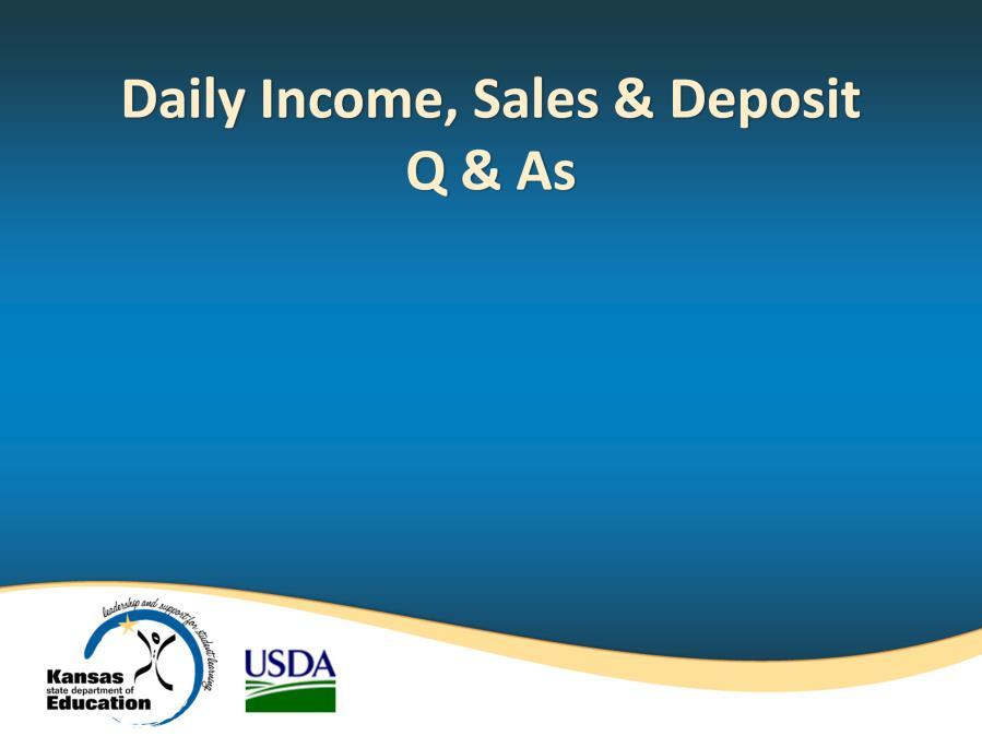 Now we will provide answers to frequently asked questions about the Daily Income Sales and