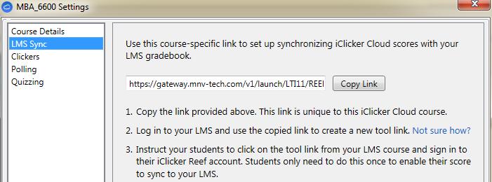 3. Sync Your iclicker Cloud Courses in Blackboard iclicker Cloud is one of many third-party applications with Learning Tools Interoperability (LTI).