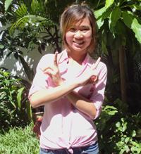 EYC had found out the problem, and then we sponsored her to study at university EYC supports $180 for her school fee.