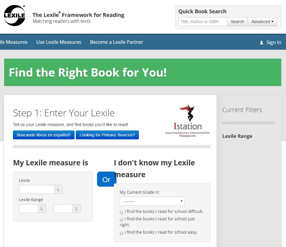 17 Your child s Lexile measure can be found at the top right of the Student Summary Report (sample shown on page 14).