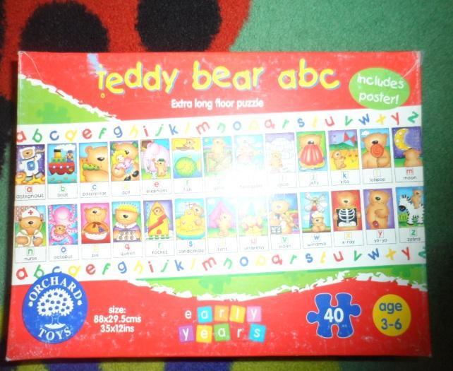 Teddy Bear ABC Puzzle From early childhood right through to adulthood we love to play with puzzles! We like the way they challenge our thinking and exercise our minds.