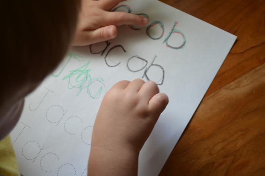 Name Writing Name writing is a great way for children to practise writing their letters and sounds. It allows children to develop their fine motor skills and hand eye coordination.