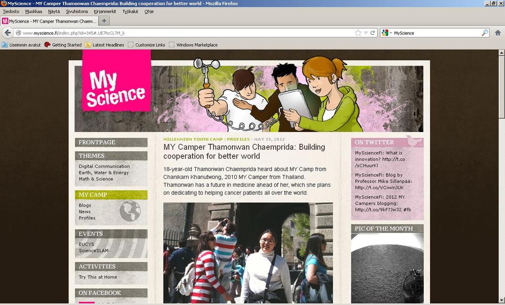 computing science (Linkki) Science Clubs Science webmagazines One for children Three for young people Science