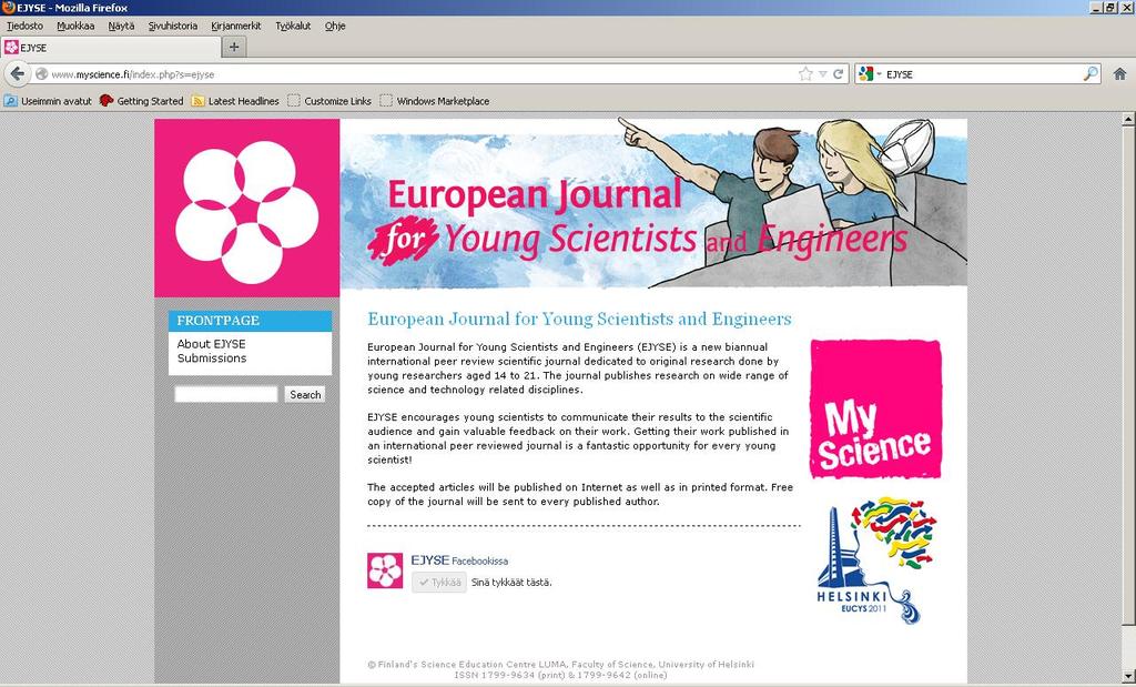 A peer review scientific journal for young people aged 14 to 21
