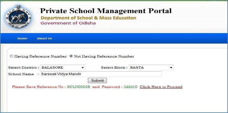 Page 4 2) There are two types of registration a. The schools have DISE code. b. The schools have no DISE code (i.e. new schools) 3) For the schools having DISE code click on first link following form will be displayed.