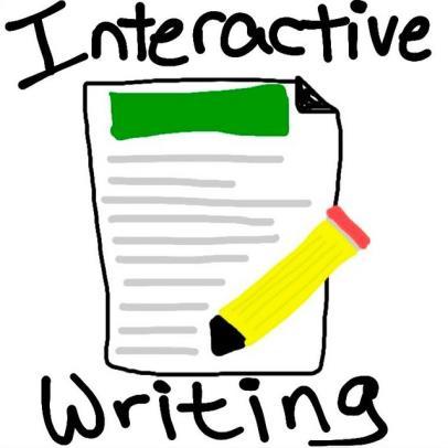 Interactive Writing This component is identical to shared writing with ONE exception: the teacher and students interact with the pen.