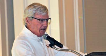 Long-time Virginia Tech head coach Frank Beamer delivered the keynote speech.