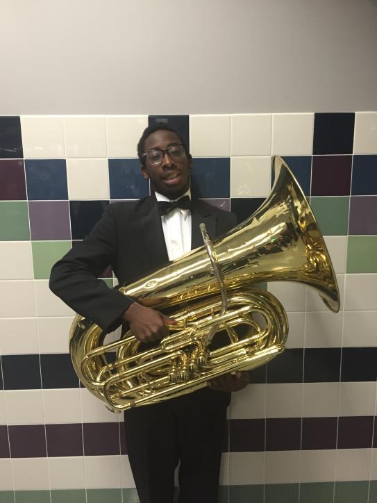 Lawrence Central senior, Desmond Knowles (right) was named to the All State Honor Band.