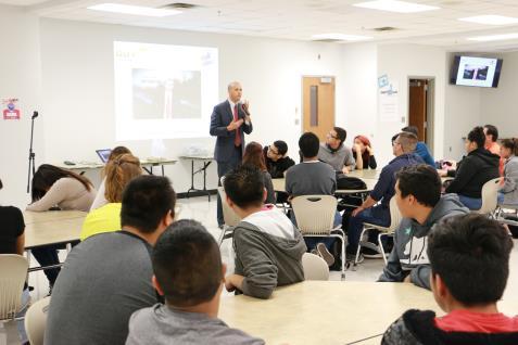 Andres Lara, The Cuban Guy, spoke to Lawrence Central ESL
