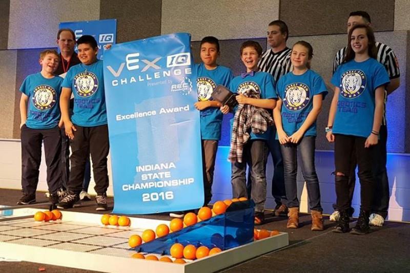 The inaugural Forest Glen Robotics Team competed in the elementary VEX IQ State