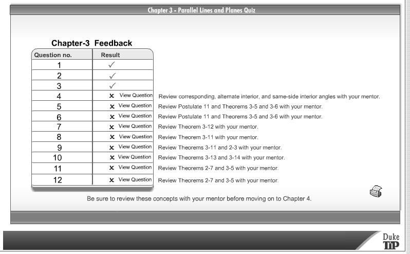 Review Mode in Windows As you are preparing for exams, you may find it useful to review the chapter quizzes for the covered chapters.