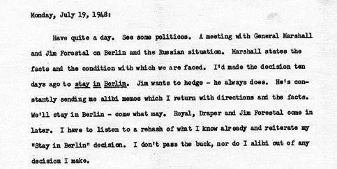 Source 7 Typed diary of Harry S. Truman, January 6-September 14, 1948; Diaries; Memoirs File; Post-Presidential Files; Truman Papers.