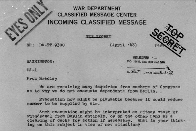 Source 8 War Department Classified Message Center, Incoming Classified Message,