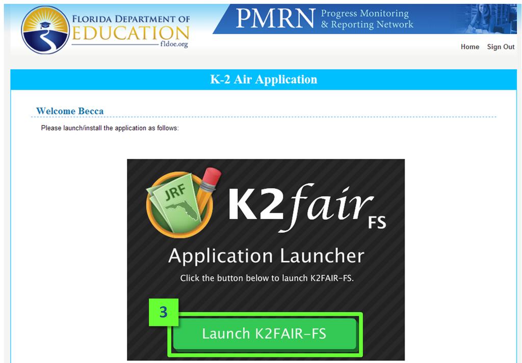 Section 3: Signing In to K2 FAIR-FS Application Online SSO User Sign In SSO users will select the Single Sign On option to access K2 FAIR-FS Application.