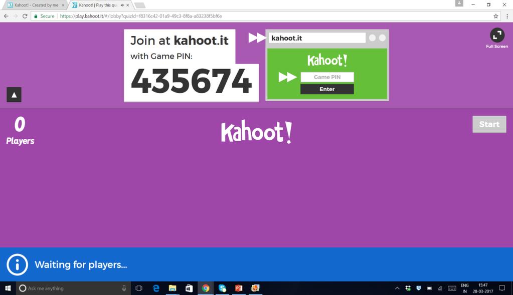 User can use it any time by clicking the button MY Kahoot on the menu bar and can share with the other teachers.