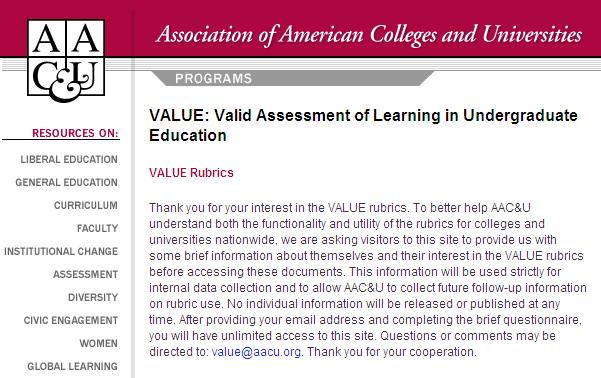 AAC& U s VALUE Project (Retrieved from www.