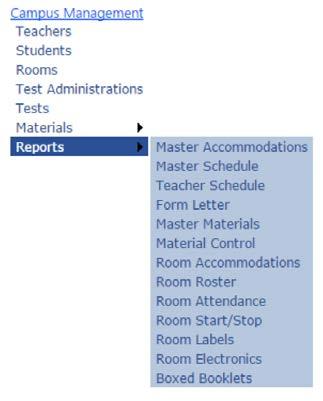 113 II. CAMPUS USERS 18. Reports 18.
