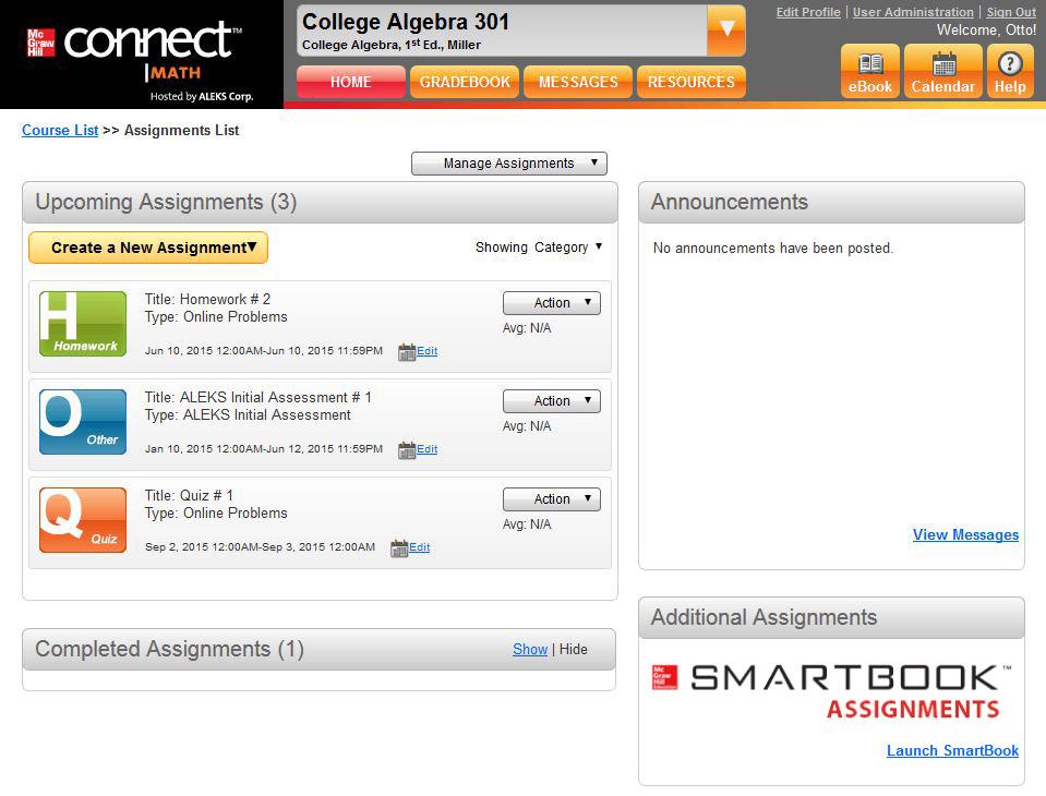 SmartBook Assignments SmartBook provides students with an adaptive, interactive reading and learning experience.