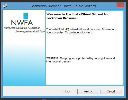 NWEA Lockdown Browser for PC Navigate