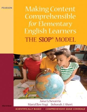 The SIOP Model (Echevarria, Vogt, & Short, 2000; 2004; 2008; 2010) Lesson Preparation content & language objectives; supplementary materials; meaningful activities Building Background explicit
