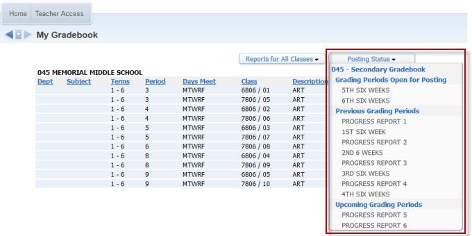 Skyward Online Grade Change Request Grades are automatically posted in Skyward for all Grading Periods.