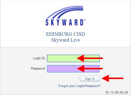 Note: For faster future access, add the Skyward link below to your browser Bookmarks/Favorites OR create a desktop shortcut, by dragging the Skyward URL from the browser to your desktop. Logging In 1.