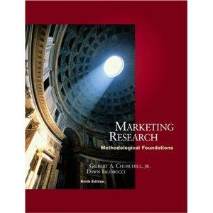 Textbook optional Marketing Research: Methodological Foundations Gilbert A. Churchill Jr.