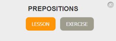 exercises for that topic. If you click LESSON you will see the explanation for that lesson.