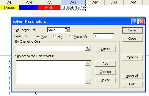 Figure 1.15 Let us review each part of this dialog bo, one at a time. Set Target Cell is where you indicate the objective function (or goal) to be optimized.