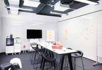Project Room: The flexible environment for team and small group meetings. Seating can be customised at short notice.