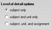 As you make your selections, indicating that you want to print Grade Reports for the students and or classes, notice that the buttons at
