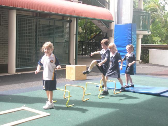 The obstacle course was so popular that it has been set up at lunch times this week with most of the primary girls taking the opportunity to test themselves.