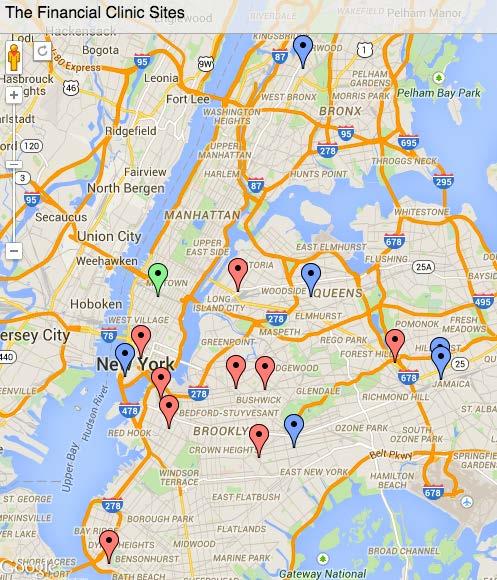 Financial Coaching Program 15 Coaching Sites in Manhattan, Brooklyn, Queens, and Bronx 6 Financial Coaches