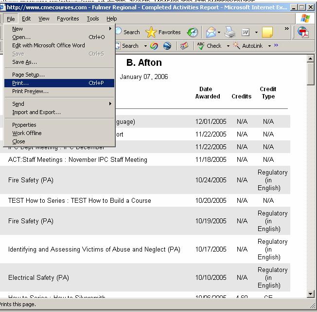 Figure 11 My Profile The My Profile area of the My Account tab allows you to manage information in your HLC account. From this window (see Figure 12) you can: 1.