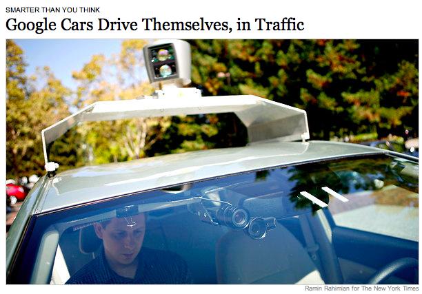 25, Example 6 Self-driving cars: Sensors (radars, cameras) superior to