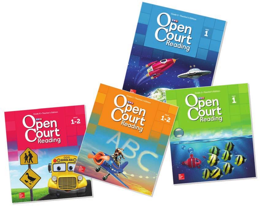 Open Court Reading Grades K - 3 OPEN COURT READING 2016 Grade 1 Student Comprehensive Package 9780076666195...$265.77 Standard Student Package 9780076666164...$197.