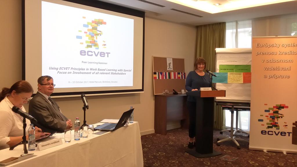 SEMINAR BRATISLAVA Topic 3 - ECVET for in-company training: how employers can use ECVET tools in training of their employees and overcoming the distaste of employers for innovative systems The third