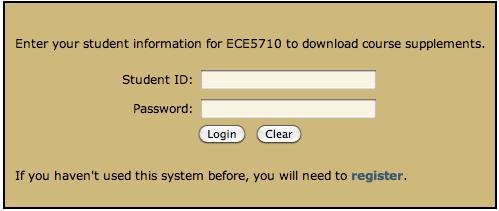 The EduFile Course Supplement Management System (EduFile): The class homepage is accessed via http://mocha-java.uccs.edu/.