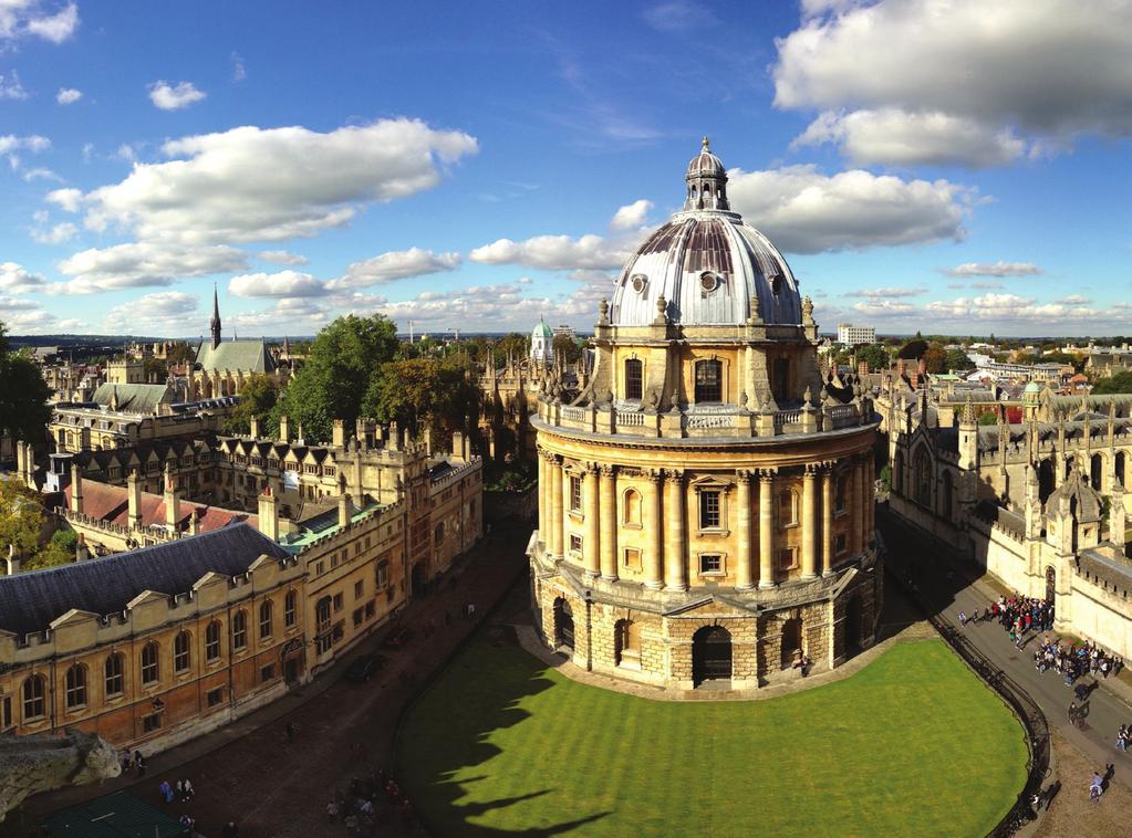 The University of Oxford is ranked first in the UK and joint second in the world*, and is renowned for its teaching and research across the arts and sciences.
