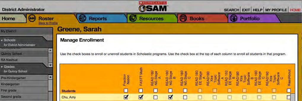 TOPIC STATUS Students only have access to enabled topics that they have not yet completed. Teachers may view students topic status in the Topic Manager.