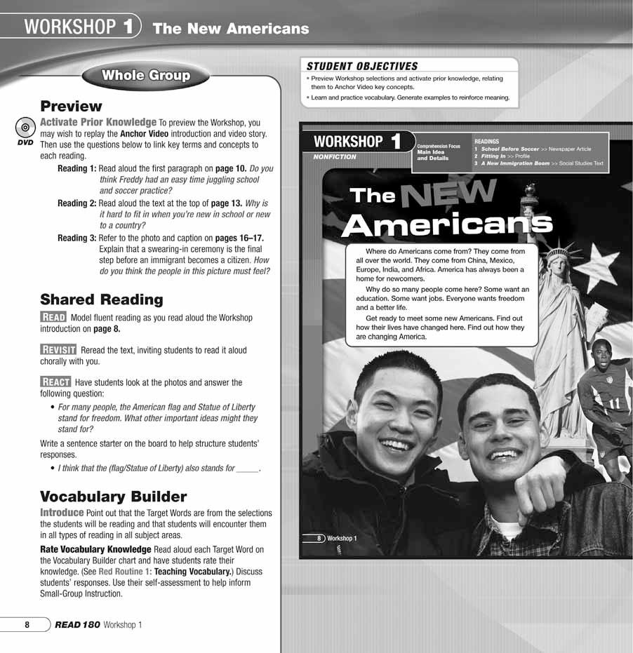 The Instructional Model Whole- and Small-Group Instruction Teaching Vocabulary and Word Study The Vocabulary/Word Study pages in the Teacher s Edition present a step-by-step teaching routine designed