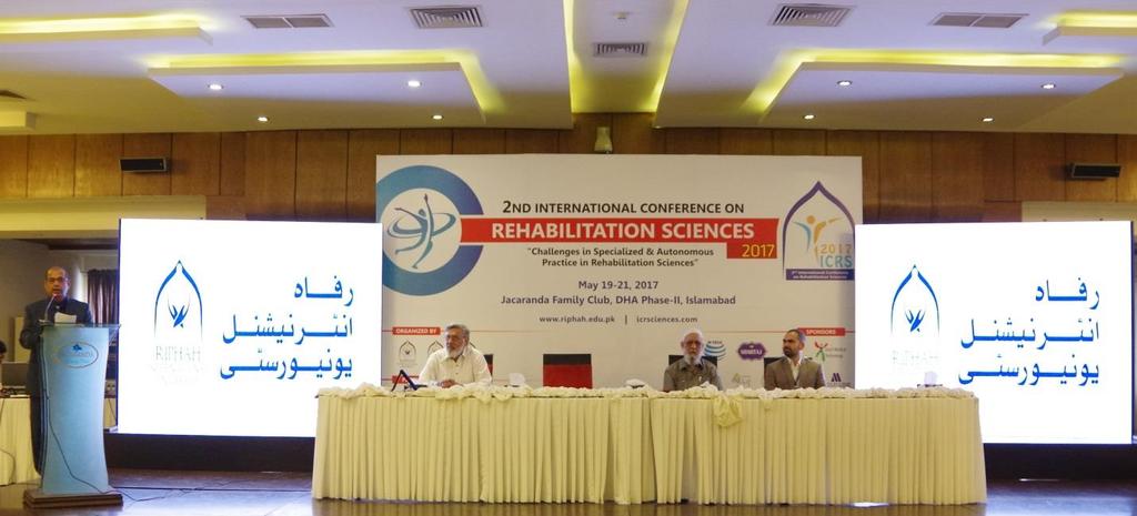 PRESS COVERAGE REPORT 2 nd International Conference on Rehabilitation Sciences organized by Riphah International University concluded in Islamabad A two day 2 nd International Conference on