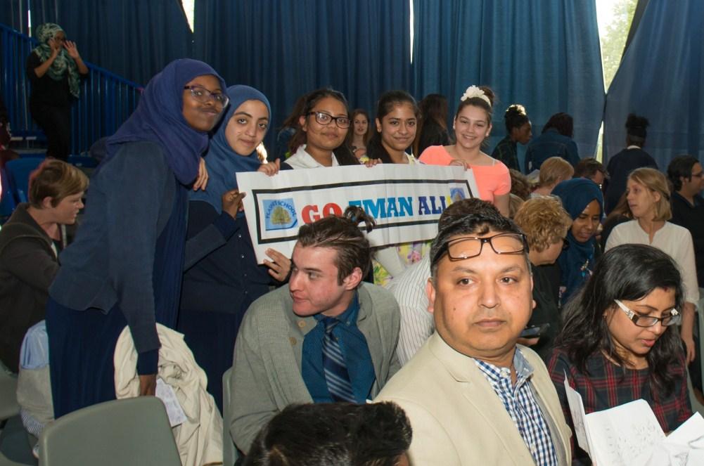 Year 10 Speak Out Challenge On 12 th May, Eman Ali and Tahira Khanum of Year 10 took part in the Newham final of The Jack Petchey Speak Out Challenge held at Cumberland School.