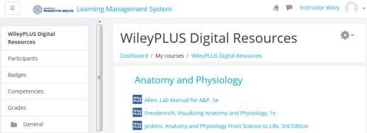 STEP 2b Access to FULL WileyPLUS Digital Resources Click on WileyPLUS Digital Resources