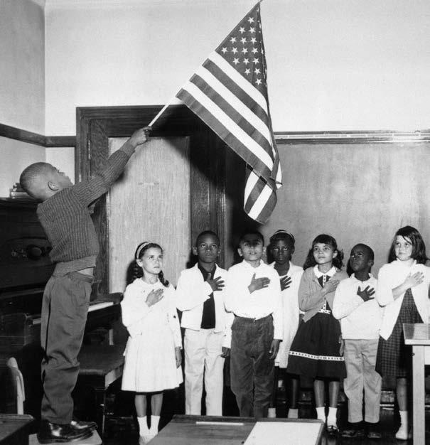 Thurgood s work helped make it possible for black, white, and Latino students to all say the Pledge of Allegiance together.