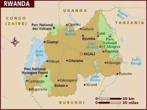 Image 1. Map of Rwanda Of those who were killed, the majority of the victims were male, leaving ten times as many widows as widowers.