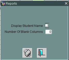 Printing your Spreadsheet with your students grades 1. From the Main screen select Spreadsheet 2. Select your Class and Reporting Term. In the bottom right corner you will see a printer icon.
