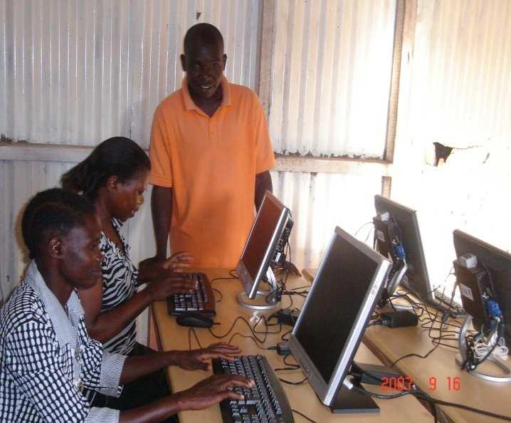 A typical ICT training centre/internet café in Amuria town, Amuria district The ICT training centre/internet café is made up of a minimum of 5 computers that are all connected to the internet.