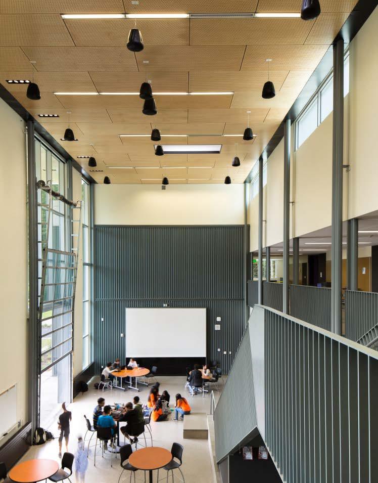 Learning Environment: Large-volume public spaces are flexible, adaptable and multi-functional.